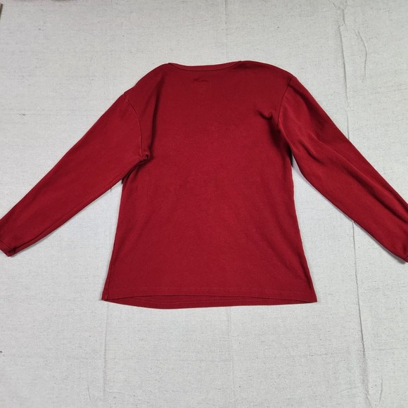 Alabama Crimson Tide Sweater Womens Large Red V-Neck Pullover Long Sleeve Champs - Picture 11 of 13
